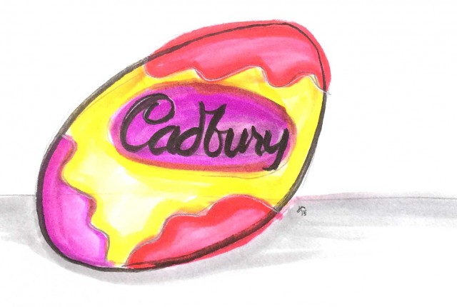 Cadbury Egg Sketch by Jennifer Coyle